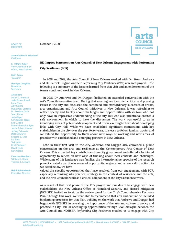 Image of printed letter.