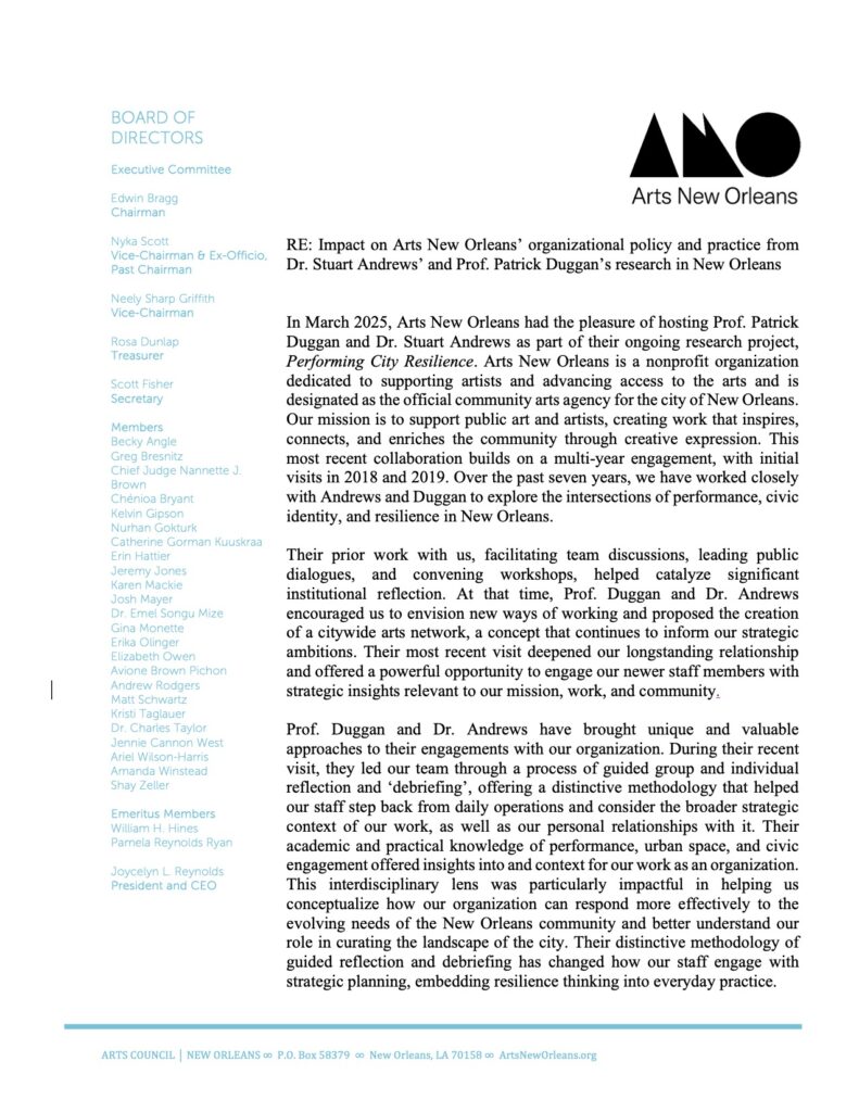 Image of printed letter