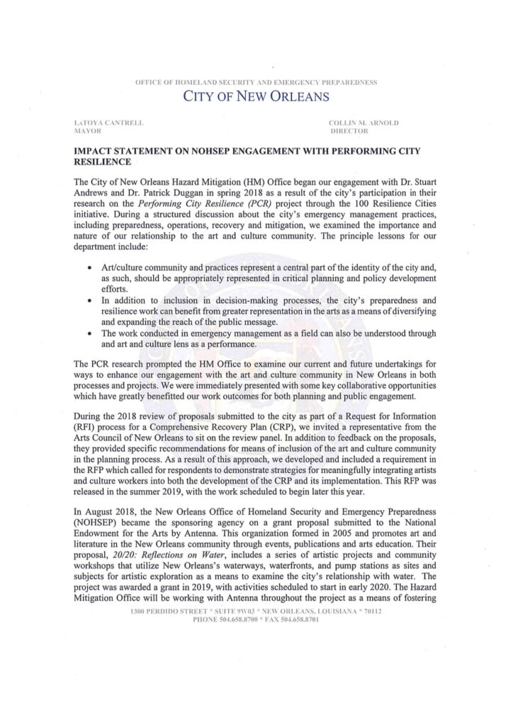 Image of printed letter